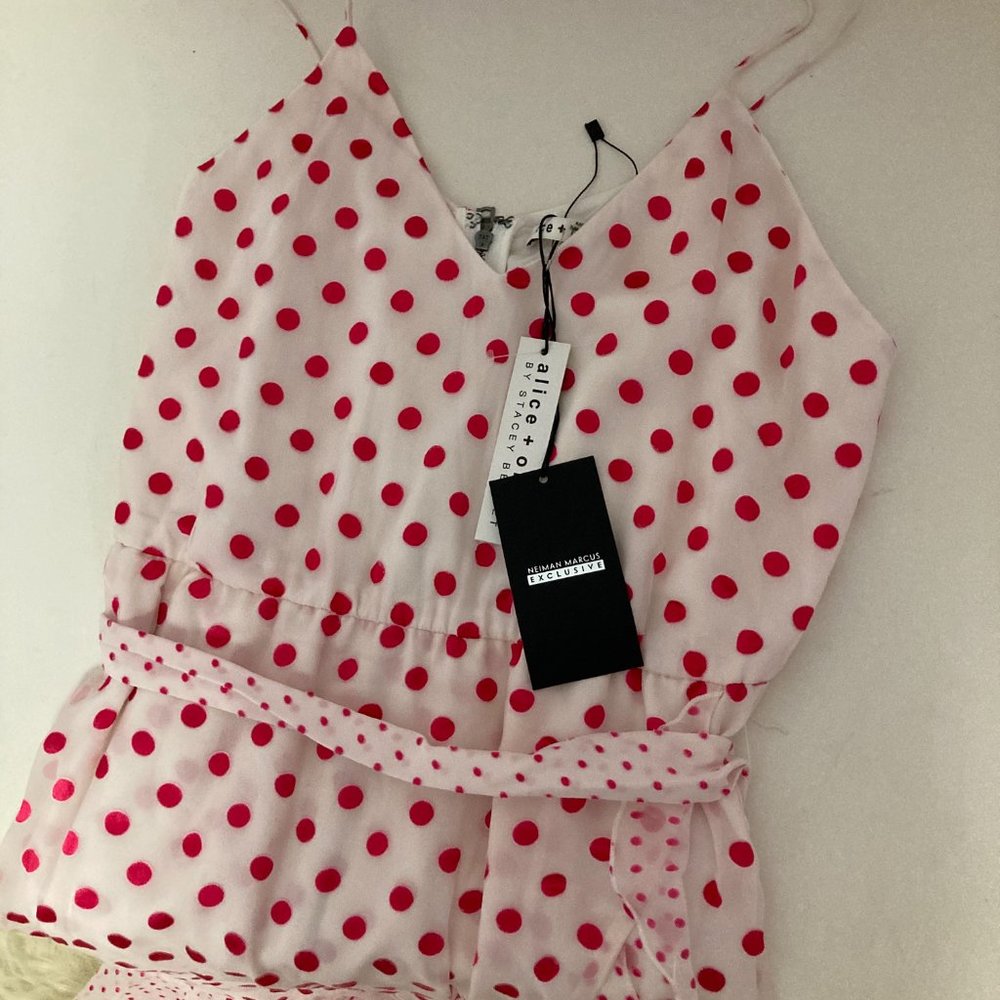 ALICE + OLIVIA Polka Dot Print Long Dress - Picture 6 of 11